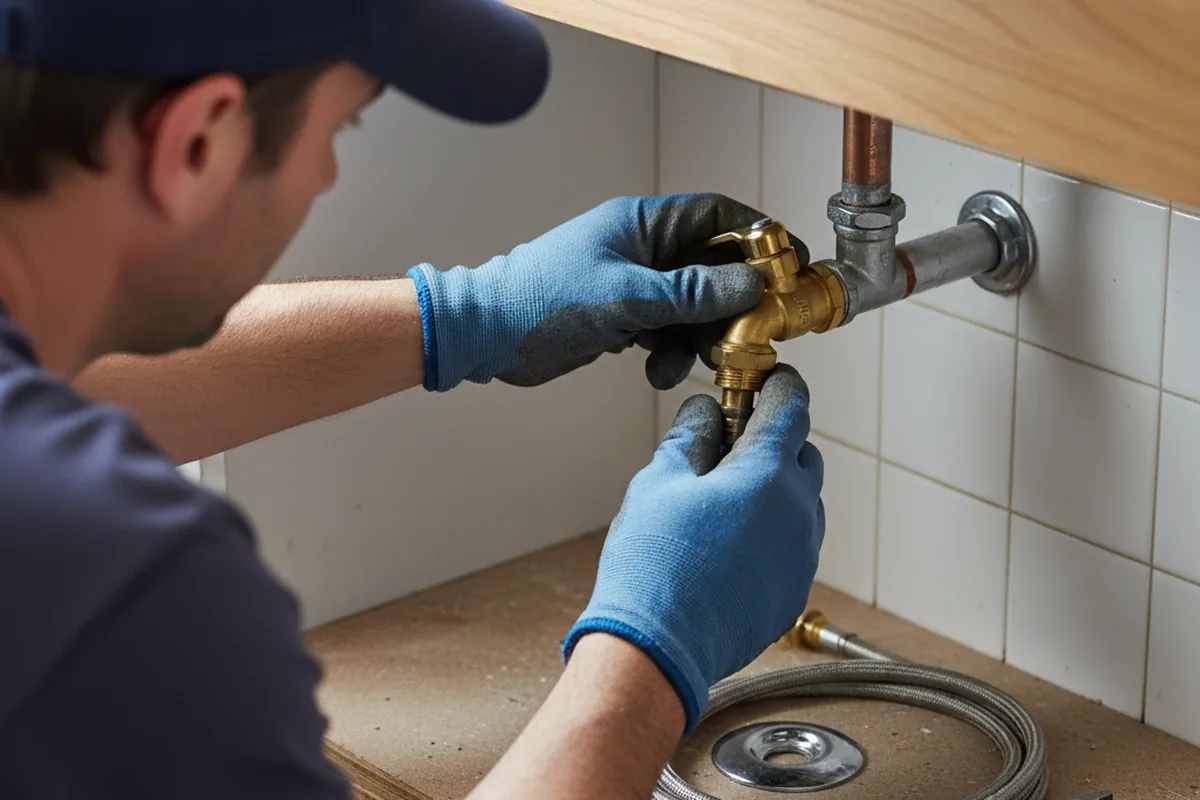 Shutoff valve and fitting work during Faucet and Fixture Repair in South Pasadena